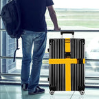 Luggage Straps for Suitcases TSA Approved-2 Pack Bright Personalized Luggage Belt Strap for Suitcase/Carry On Bag Luggage Accessories for Travel (Yellow)