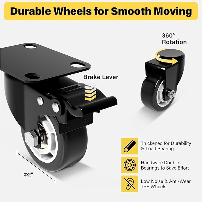 Folding Hand Truck Dolly Cart with 6 Wheels Lightweight Moving Trolley for Luggage Suitcases and Groceries (Green) & Easy to Use