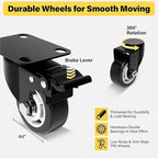 Folding Hand Truck Dolly Cart with 6 Wheels Lightweight Moving Trolley for Luggage Suitcases and Groceries (Green) & Easy to Use