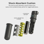 ELECOM NESTOUT Rugged Power Bank, 15000mAh Outdoor Charger, 32W USB C Fast Charging PD, Waterproof IP67, Heavy Duty Shockproof, Tactical Battery Pack for iPhone Tablet Hiking Camping Survival (Beige)