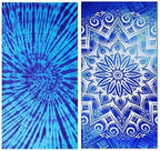2 Packs Oversized Beach Towels Set 36 x 72 in Boho Extra Large Soft Big XL Clearance Swim Pool Towel Bulk for Adults Women Men Essentials Cruise Accessories Must Haves Vacation Stuff Necessities