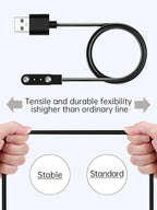 2 Pack Charging Cable for IOWODO W60 Smartwatches for Men Women,Magnetic USB Charging Cable Replacement Charger Compatible,2 Pack.