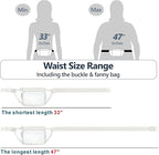 Veckle Clear Fanny Pack Stadium Approved - Adjustable 33-47 Inch Strap, Transparent Belt Bag for Women Men Fits 7.5-inch Smartphone, Waist Bag Clear Bag for Stadium Events, Sport, Concerts, White