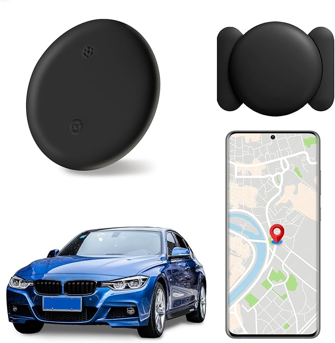 Mini Hidden GPS Tracker for Vehicles – Magnetic Waterproof Real‑Time Locator – Apple Find My Compatible, No Monthly Fee, Long Battery Life – Cars, Pets, Kids, Assets