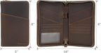 Polare Full Grain Leather Passport Holder Cover Case for Men and Women RFID Blocking Family Travel Wallet Holds 6 Passports