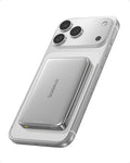 Baseus Picogo Power Bank, 0.5" Ultra Slim 10000mAh MagSafe Portable Charger, Upgraded CCC Certified 27W Fast Charging Magnetic Battery Pack, Alloy Wireless Charger for iPhone 17/16/15/14/13/12