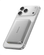 Baseus Picogo Power Bank, 0.5" Ultra Slim 10000mAh MagSafe Portable Charger, Upgraded CCC Certified 27W Fast Charging Magnetic Battery Pack, Alloy Wireless Charger for iPhone 17/16/15/14/13/12