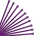 XINGO Nylon Cable Zip Ties Self Locking Plastic Wire Ties with 40 Lbs Tensile Strength for Indoor and Outdoor 12 Inch 500 Pack Purple