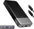 JUOVI Power Bank 10000mAh, 35W Portable Charger,Fast Charging Portable Battery Pack with PD 3.0 & QC 4.0, USB C Portable Power Bank for iPhone 15 14 13 Series, Galaxy, Tablet, Switch, and More（Black）