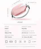Inateck Sling Bag X, Multi-pocket Crossbody Shoulder Chest Bag with Adjustable Shoulder Strap, Water-resistant Waist Fanny Pack for Men, Women, Travel, Daily Use, Cycling, Hiking, Pink, Large