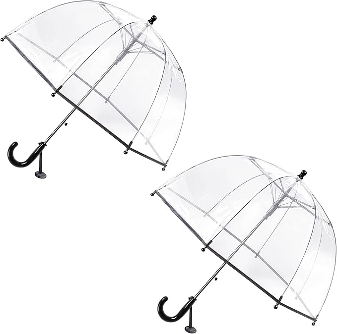 Kids Clear Umbrella for Rain Dome Bubble Umbrellas Windproof for Kids Boys and Girls