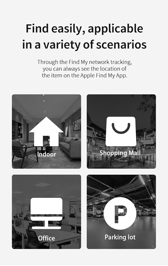 Find My Tag,Item Finder for Keys, Car, Wallet, Luggage, Bag, Pets and More, Works with Apple Find My App (iOS only), GPS Tracker for Kids (Blue)