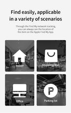 Find My Tag,Item Finder for Keys, Car, Wallet, Luggage, Bag, Pets and More, Works with Apple Find My App (iOS only), GPS Tracker for Kids (Blue)