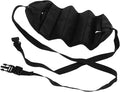 OUNONA Airplane Foot Hammock Portable Footrest Foot Hanger Travel Footrest Black for Airplane and Office Use