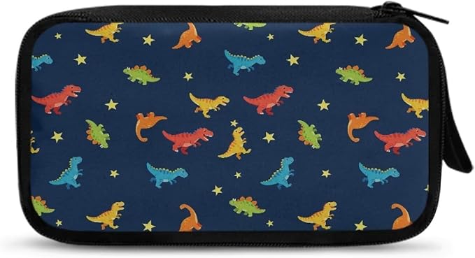 Dinosaurs Travel Cord Organizer Case Electronics Organizer Travel Case Portable Storage Bag fits Power Bank Phone Tech Accessory Cable Cord Charger Phone Earphone