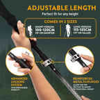 Premium Foldable Hiking Poles by USA Brand - Adjustable, Lightweight Trekking Poles Made of Aircraft Aluminum, Metal Locks Cork EVA Grips
