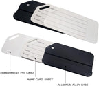 5Pack Black Aluminum Luggage Tag with Name ID Card Perfect to Quickly Spot Luggage Suitcase by Ovener