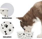 Disposable Dog Bowls - 30 Pcs 16 Ounces Paper Pet Bowls for Food and Water - Serving Tray Dishes for Small Medium Dogs Cats