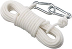 Clothesline Clothes Drying Rope Portable Travel Clothesline Adjustable for Indoor Outdoor Laundry Clothesline, Perfect Windproof Clothes Line, Hanger for Camping Travel & Home Use(White)