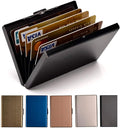 EASTNIGHTS Credit Card Holder Stainless Steel Credit Card Case Metal ID Card Holder RFID Wallets Business Card Holder for Women or Men