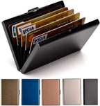 EASTNIGHTS Credit Card Holder Stainless Steel Credit Card Case Metal ID Card Holder RFID Wallets Business Card Holder for Women or Men