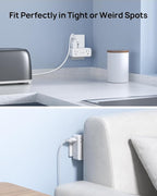 TROND Multi Plug Outlet Extender 2 Pack - 6 AC Outlet Splitter with 360° Rotating Plug, Wall Plug Adapter, 3 Way Multiplug Expander, Swivel Wall Extension Adapter for Bathroom Kitchen Office Travel