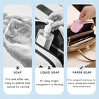 15 Pack Soap Sheets for Traveling, 300 Sheet Portable Soap Paper Disposable Hand Cleaner, Mini Scented Bath Slice Foaming Travel for Camping Outdoor Hiking Kids