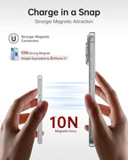 iWALK Magsafe Portable Charger 5,000mAh, Ultra-Slim Magnetic Wireless Power Bank with LED Display, PD 20W USB-C Fast Charging Battery Pack, Compatible with iPhone 17/17 Pro/16/15/14/13 Series, White