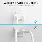 BN-LINK Multi Plug Outlet, Outlet Extender with 2 USB-A 1 USB-C 2 AC Oulets, 3 Prong Outlet Splitter for Dorm, School, Office, Home, Cruises Essentials for Ship and Travel, ETL Listed