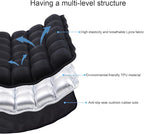 Portable Travel Airplane Seat Cushion, 3D Air Cell Tech with Built-in Pump, Adjustable Firmness Back & Tailbone Support, Ideal for Long Flights, Office, Car, Wheelchair,Great for Soccer Watching