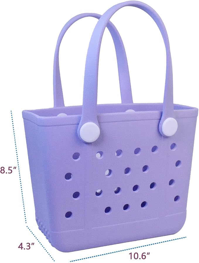 Lightweight Extra large Rubber Beach Bag Small mini Tote Bag for Gym Waterproof medium Open Handbag for Pool Sports