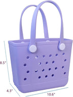 Lightweight Extra large Rubber Beach Bag Small mini Tote Bag for Gym Waterproof medium Open Handbag for Pool Sports