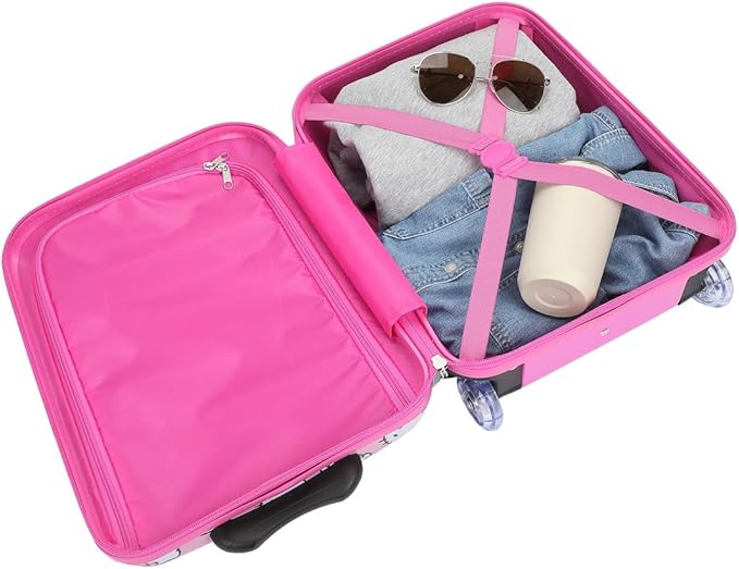 Bioworld Hello Kitty Apples & Bows Pink 16.5" Toddler 2-Wheel Luggage