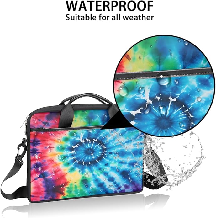 Laptop Shoulder Bag for Women Men, Waterproof Computer Case Messenger Bag Briefcase for Business Office Travel