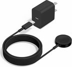 Upgraded Apple Watch Charger, Magnetic Fast Charger, USB C Charger Block Plug Adapter with 6FT iWatch Portable Wireless Fast Charging Cable Cord for iWatch Series Ultra/9/8/7/6/SE/SE2/5/4/3 Black