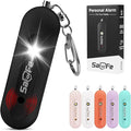 Personal Safety Alarm - Waterproof Rechargeable Security Alarm - 140dB Extra Loud Siren & Strobe Light - Self Defense Keychain - Gift for Women, Teenagers, College Girls, Seniors (Black)
