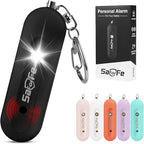 Personal Safety Alarm - Waterproof Rechargeable Security Alarm - 140dB Extra Loud Siren & Strobe Light - Self Defense Keychain - Gift for Women, Teenagers, College Girls, Seniors (Black)
