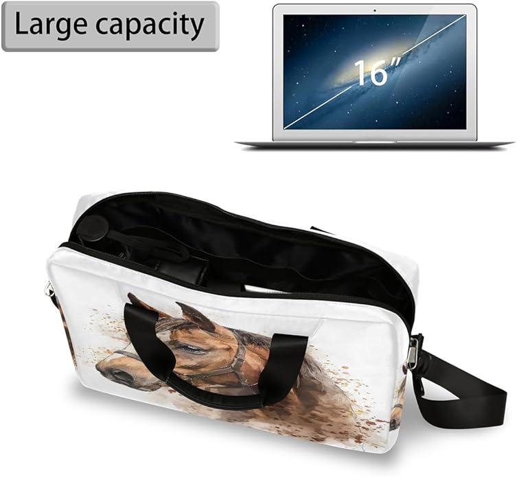 Cute Laptop Shoulder Bag for Women Men, Computer Laptop Bag Laptop Sleeve Case Laptop Satchel Briefcase Carrying Bag QA-1