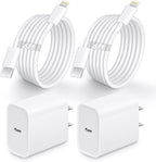 AISNI Fast iPhone Charger Block Compatible with iPhone 13 14 Fast Charger Cord 6 FT, MFI Certified for 2 Pack 20W PD iPhone Charger Fast Charging iPhone 14 13 12 11 Pro Max,14 Plus,XR,XSMAX-White