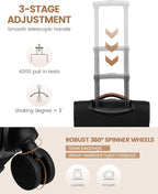 LOVEVOOK Carry On Luggage 22x14x9 Airline Approved, 20 Inch Softside Suitcases with Wheels, Lightweight Spinner Carry on Suitcase with TSA Lock, Water-Resistant Large Capacity Luggage for Travel