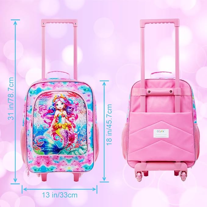 WZLVO Kids Luggage for Boys and Girls, Cute Dinosaur Unicorn Rolling Wheels Suitcase for Toddler Children