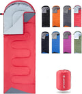 Sleeping Bags for Adults Backpacking Lightweight Waterproof- Cold Weather Sleeping Bag for Girls Boys Mens for Warm Camping Hiking Outdoor Travel Hunting with Compression Bags