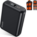 Glaais 5V 7.4V 18400mAh Heated Vest Battery Pack Compatible with ORORO, Battery Pack for Heated Vest with LED, Rechargeable Power Bank for TODWARM, for XINSONYUELL, for Vestego, for Weamest