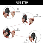 Personal Alarm for Women 140DB Emergency Self-Defense Security Alarm Keychain with LED Light for Women Kids and Elders-2 Pack (Black & White)