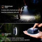 Camping Lights Tent Light 4500 Lumens 45W Rechargeable LED Lantern Magnetic Hanging, Portable USB Outdoor Canopy, Emergency Lights for Home, Lanterns for Power Outages, Ice Shanty Lights（2pcs）
