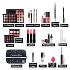 FantasyDay All in One Makeup Kit for Women Full Kit Girls Makeup Gift Sets Xmas Essential Bundle Include Eyeshadow Palette Lipstick Blush Concealer Eyeliner Mascara Foundation Brush Eyebrow Pencil