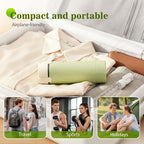 HISKI 4 in 1 Travel Bottles for Toiletries,Portable Travel Toiletries Bottle Set, Portable Containers for Shampoo Lotion Conditioner Cream Transparent with Scale and Label (White-2PC)