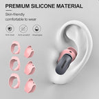 [3 Pairs] Ear Tips Cover for Bose QuietComfort Earbuds II (2022) &Bose QuietComfort Ultra Earbuds (2023), Silicone Sport Ear Hook Cover, Anti-Slip Replacement Eartip Accessories (S,M,L) (Pink)