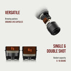WACACO Coffee Machine Electric & Portable, With 4 Coffee Types & Fast Heat-Up, 3 * 3000mAh Battery, 20 Bar Portable Espresso Maker For Ground Coffee & NS Capsule (Tuscan Red)
