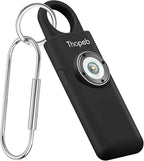 Thopeb– Personal Safety Alarm for Women–135dB Siren, Strobe Light and Rechargeable - Safety Alarm Keychain for Women (Charcoal)